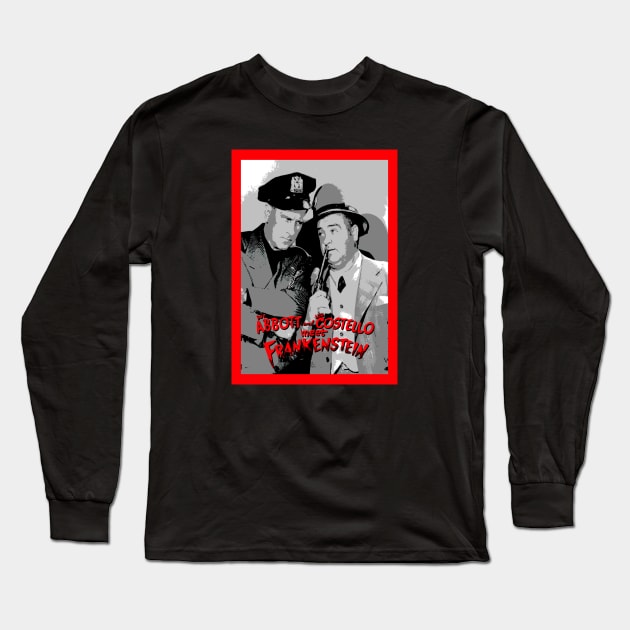 abbot and costello meet frankenstein Long Sleeve T-Shirt by Verge of Puberty